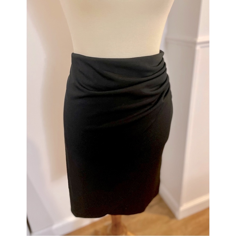 NWT XL - Black Semi-Ruched Pencil Skirt